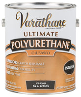 Varathane 9031 Polyurethane, Gloss, Liquid, Clear, 1 gal, Can